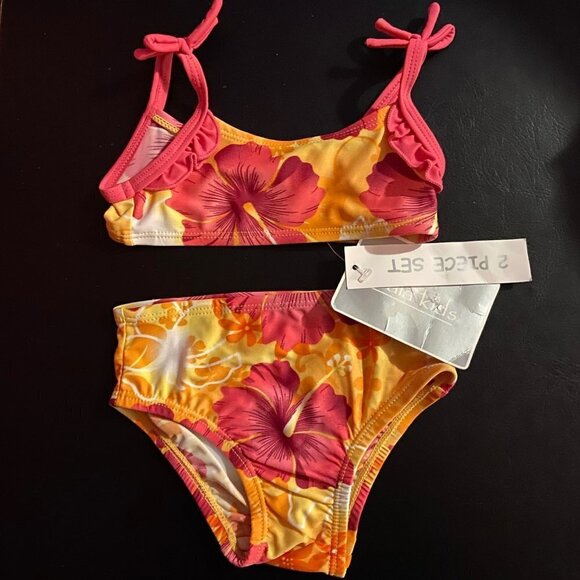 ⭐4 FOR $20⭐ Koala Kids Girl's 6/9M Two-Piece Swim Set - NWT - Picture 1 of 3